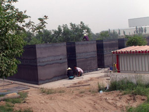 污水處理站建設(shè)中 污水處理站建設(shè)中